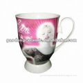high heel ceramic mug with beautiful handle